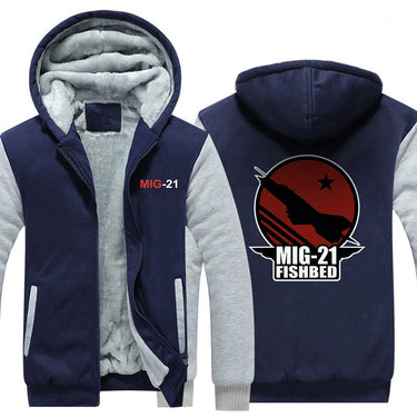 M I G 21 DESIGNED ZIPPER SWEATER THE AV8R